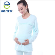 Hot selling eco-friendly pure cotton Long Sleeve Maternity Nursing Top
